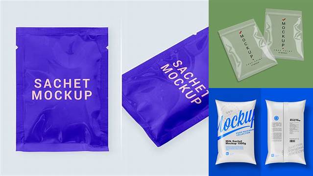 4229+ Milk Sachet Mockup Free Mockup PSD