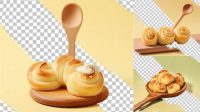 4230+ Wooden Spoon With Butter Elegant and Versatile PSD Resource