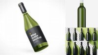 4237+ Antique Green Wine Bottle PSD Mockup Modern PSD Templates