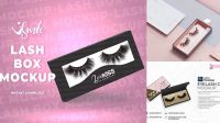 4237+ Lashes Box Mockup Digital Download