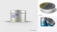 4237+ Metallic Round Tin Box PSD Mockup Unique High-Resolution Design Freebie