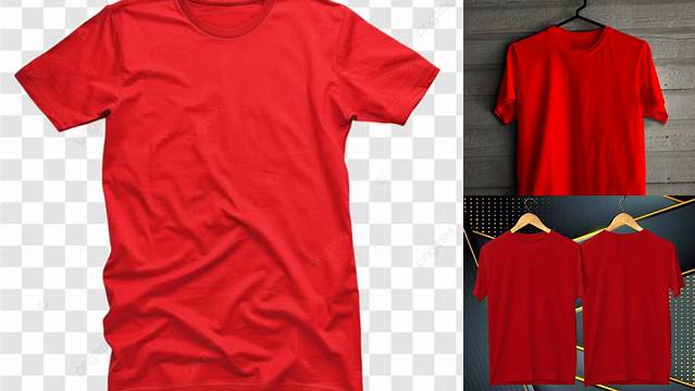 424+ Mockup Kaos Merah Exclusive Free Photoshop Mockup