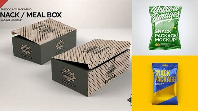 4241+ Textured Snack Box PSD Mockup High-Resolution PSD Download