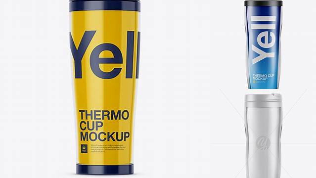 4244+ Double-Wall Thermo Cup PSD Mockup Professional Quality PSD Freebie