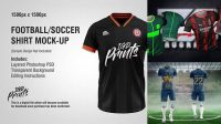 4245+ Mockup Camiseta Futbol Psd Include TIFF