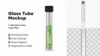 425+ Glass Tube Mockup Include TIFF