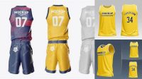 4254+ Basketball Uniform Mockup Professional PSD Mockup