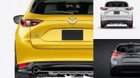 4255+ Mazda CX-5 PSD Mockup Back View Custom Design Freebie PSD