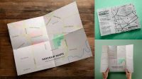 426+ Paper Map Mockup For Free Download