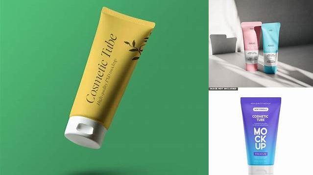 4265+ Matte Plastic Cosmetic Tube With A Box PSD Mockup Halfside View Download Premium Free PSD