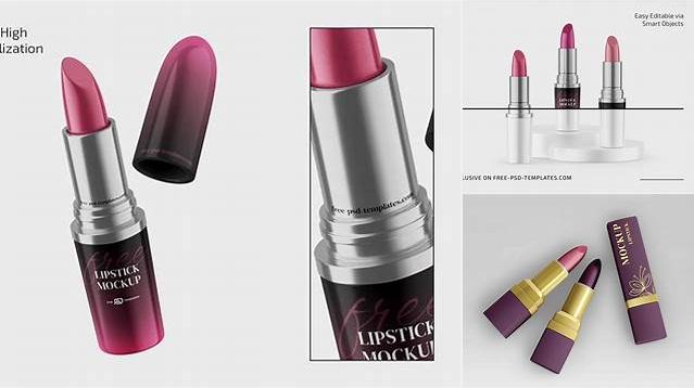 4266+ Glossy Lipstick PSD Mockup Digital Download PSD for Free