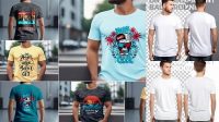 4266+ T Shirt Mockup Front And Back Psd Include TIFF