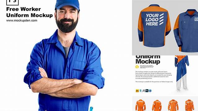 4267+ Work Uniform Mockup Free Versatile Mockup for Designers