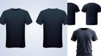 4273+ Mockup Kaos Navy High-Quality Creative PSD