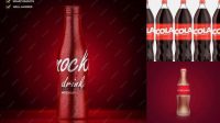 4273+ PET Bottle with Cola PSD Mockup Smart Object Free Photoshop File