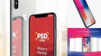 4276+ Apple iPhone X PSD Mockup Half Side View Exclusive PSD Design Freebie