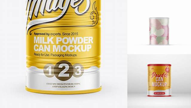 4277+ Milk Powder Can Mockup Free Exclusive Free PSD