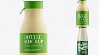 4278+ Matte Plastic Dairy Bottle PSD Mockup Smart Object Free Photoshop File