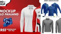 4278+ Mockup Polo Lengan Panjang Psd Versatile Photoshop File