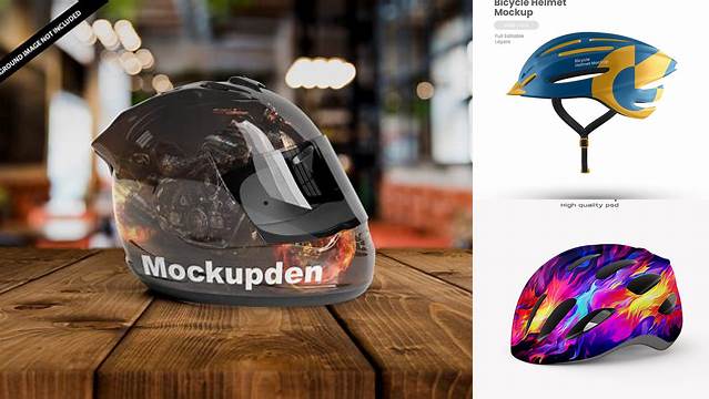 428+ Bike Helmet Mockup Include TIFF