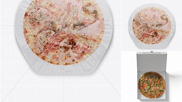 4280+ Frozen Pizza Pack PSD Mockup Top View Fully Customizable Photoshop Freebie