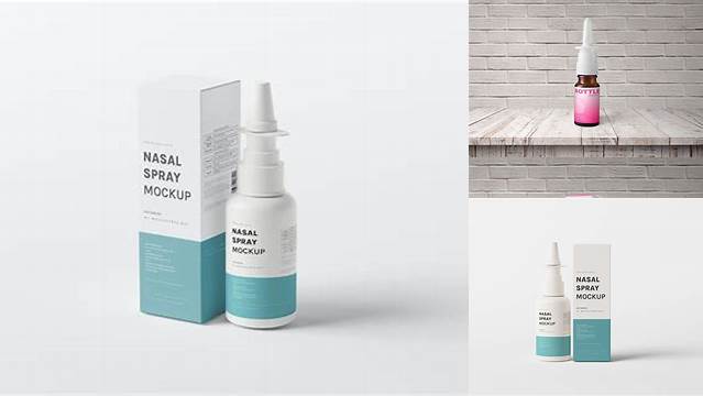 4280+ Nasal Spray Mockup Best Free Mockup PSD