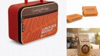 4281+ Lunch Box PSD Mockup Half Side View High Resolution