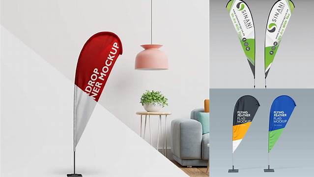 4285+ Teardrop Banner Mockup Psd Free Download Creative Design Resource