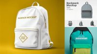 4287+ Backpack Mockup Editable and Customizable PSD