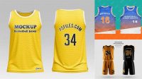 4287+ Basketball Jersey Mockup Psd Free Unique and Editable PSD