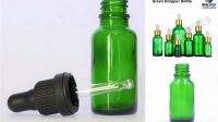 4287+ Green Glass Dropper Bottle & Box PSD Mockup Easy Editable