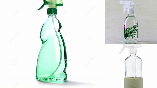 4288+ Clear Spray Bottle with Green Liquid & Transparent ?ap PSD Mockup Fully Customizable Photoshop Freebie