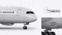 4289+ Boeing 787 Dreamliner PSD Mockup Front 3/4 View Download Free PSD