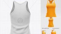 4289+ Women's Tank Top PSD Mockup Halfside View Elegant High-Resolution Design File