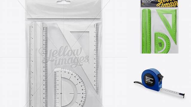 4292+ Plastic Rulers Set PSD Mockup Elegant PSD Mockup