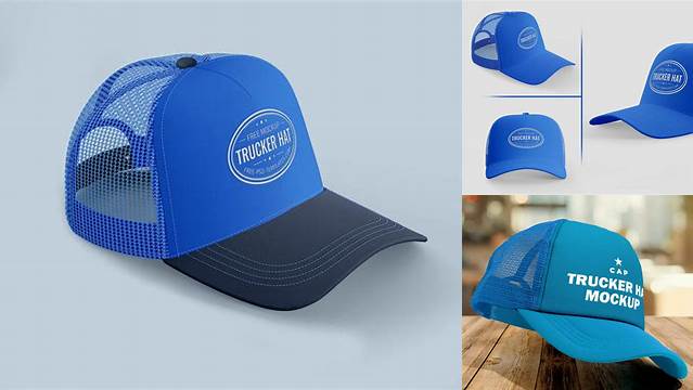 4292+ Trucker Cap Mockup Psd PSD for Free