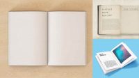 4293+ Opened Book PSD Mockup Advanced Editable PSD