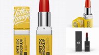 4297+ Lipstick Square Tube PSD Mockup Professional Quality PSD Freebie