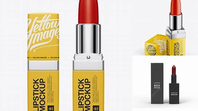 4297+ Lipstick Square Tube PSD Mockup Professional Quality PSD Freebie