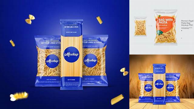 4298+ Pasta Bag Mockup Free Easy Editable