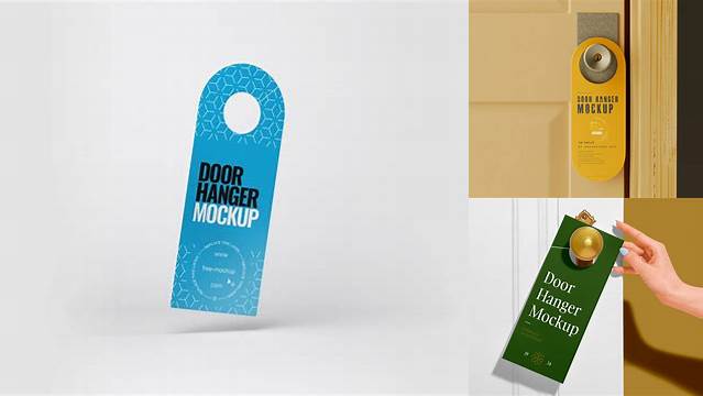 4299+ Door Hanger Free Mockup Digital Download