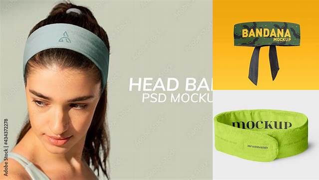 4303+ Head Band Mockup Customizable PSD Templates