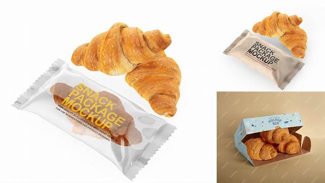 4312+ Croissant Packaging Mockup Stylish Free PSD