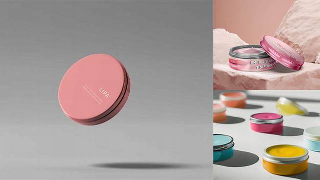 4313+ Lip Balm Tin Mockup Smart PNG Image