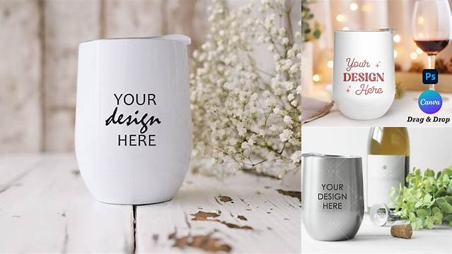 4315+ Wine Tumbler Mockup Free Digital Download