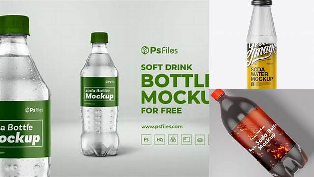 4318+ 100ml Soda Bottle PSD Mockup Free Editable Photoshop Template