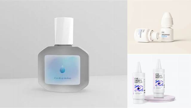 4320+ Clear Eye Drops Bottle PSD Mockup Exclusive Free Creative Mockup File