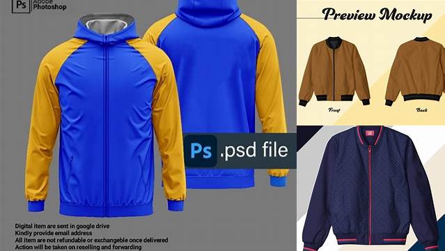 4320+ Mock Up Jaket Smart Object PSD Template