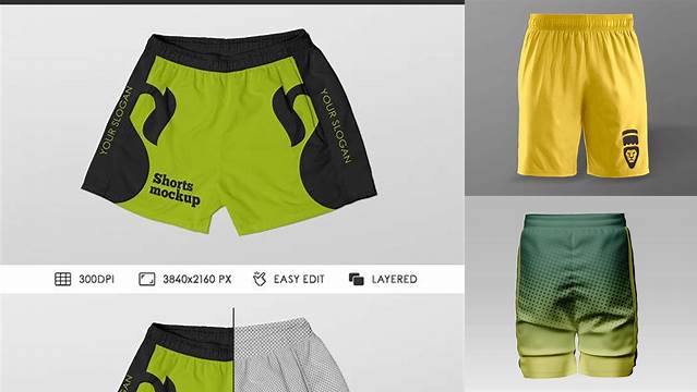 4322+ Athletic Shorts Mockup Free Hight Resolution