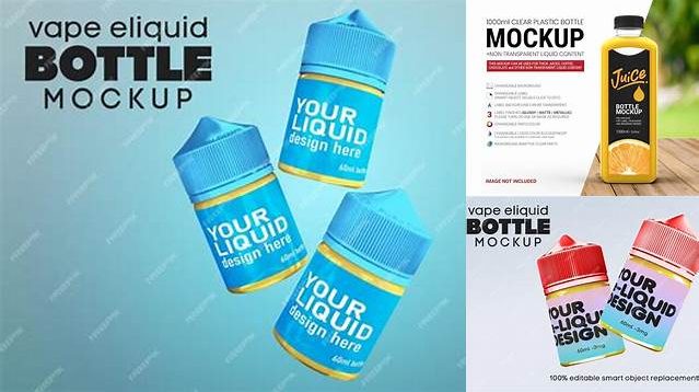 4322+ Clear Plastic Bottle With Transparent Liquid PSD Mockup Custom Mockup Graphic Design